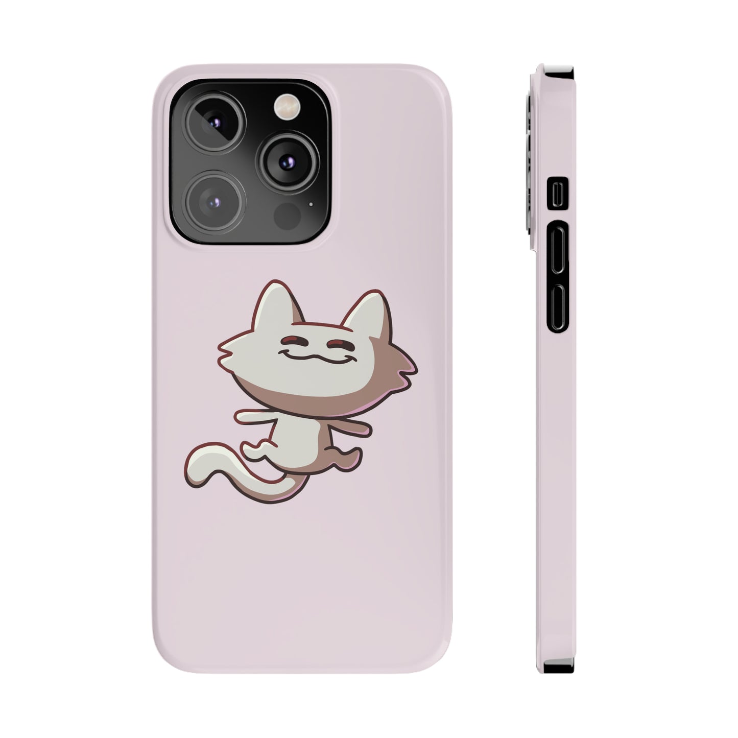 Tiny Cat Phone Case - Pink