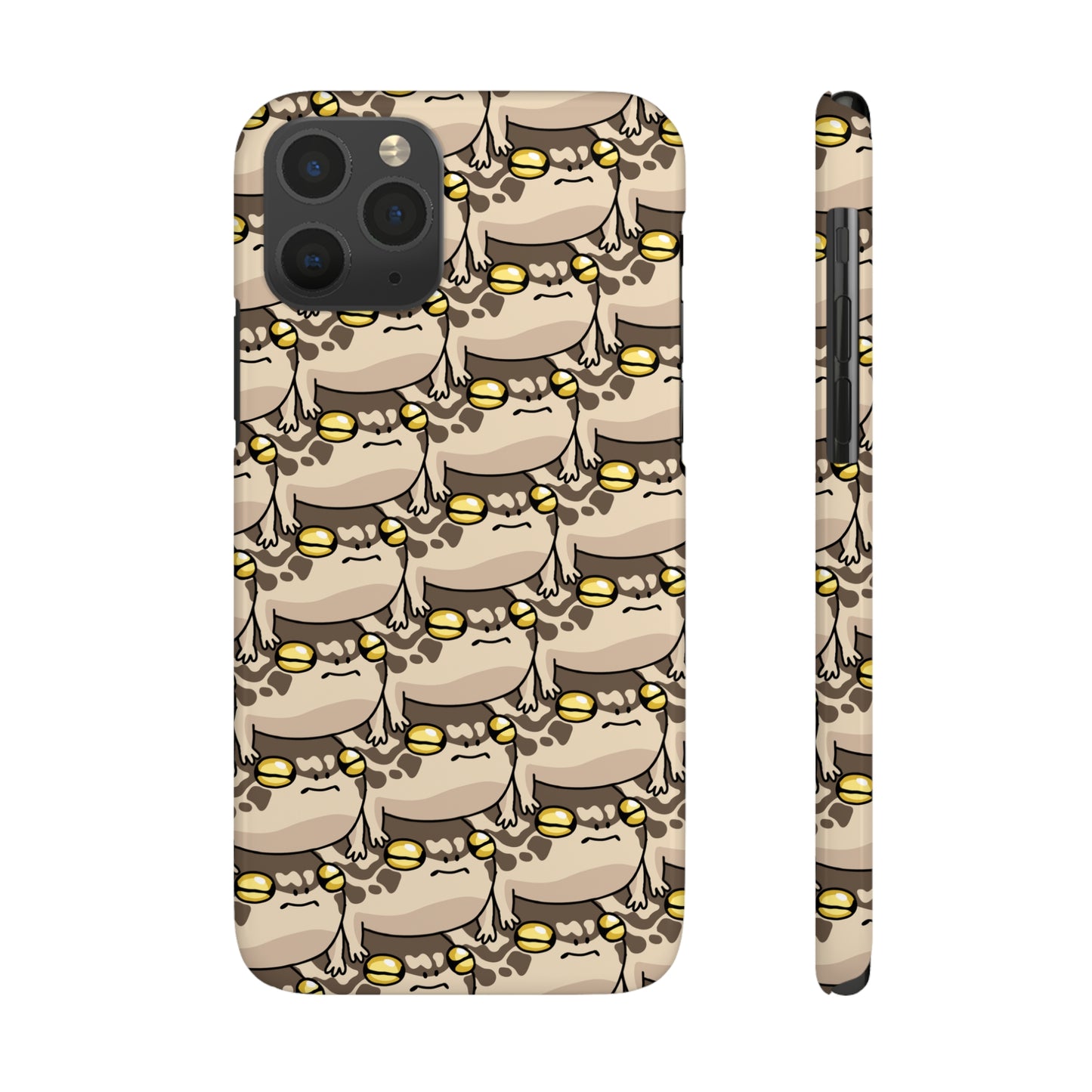 Stacked Desert Rain Frogs Pattern Phone Case
