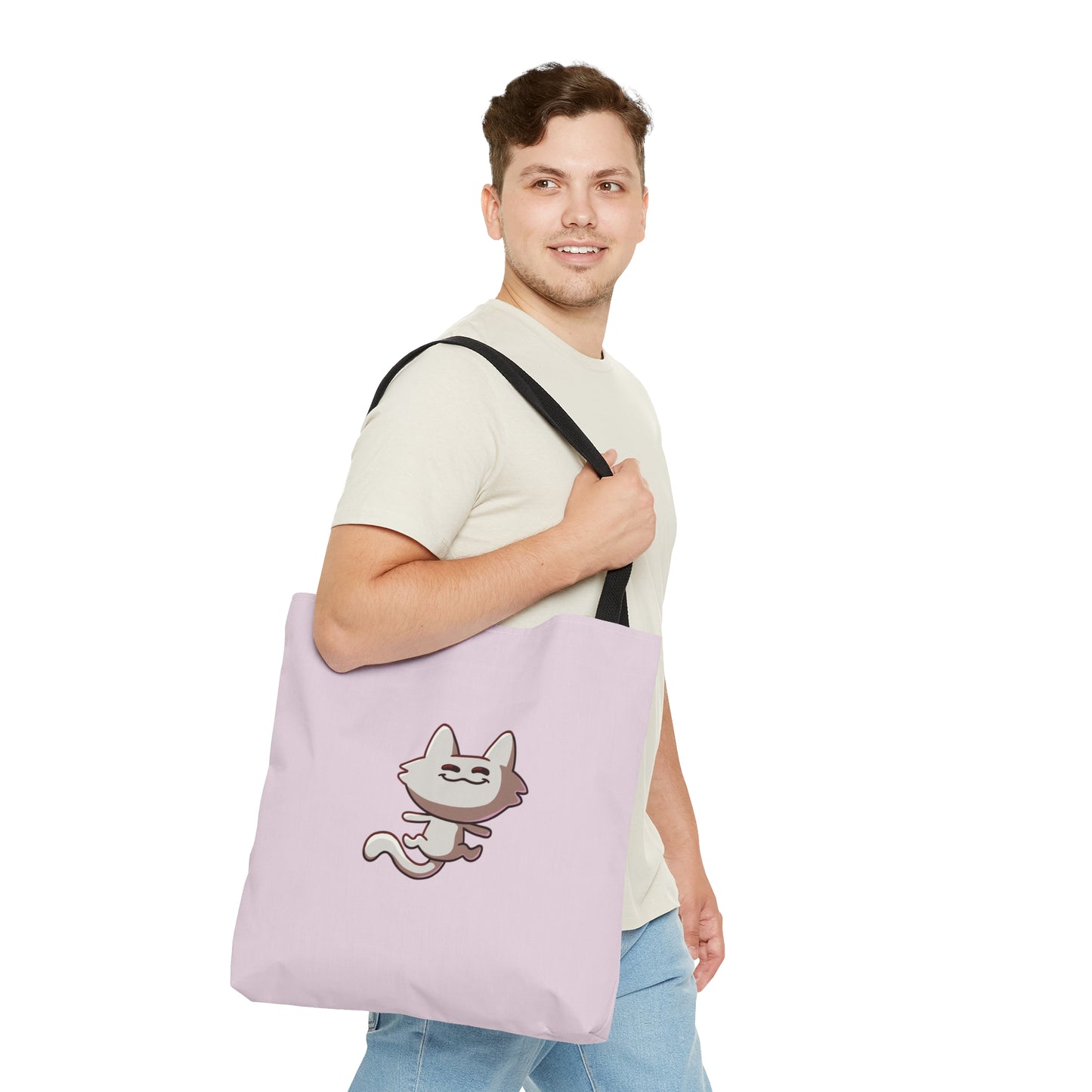 Tiny Cat Tote Bag - Pink