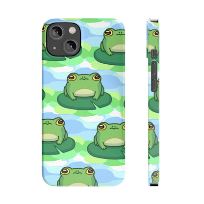 Lily Pad Frog Pattern Phone Case