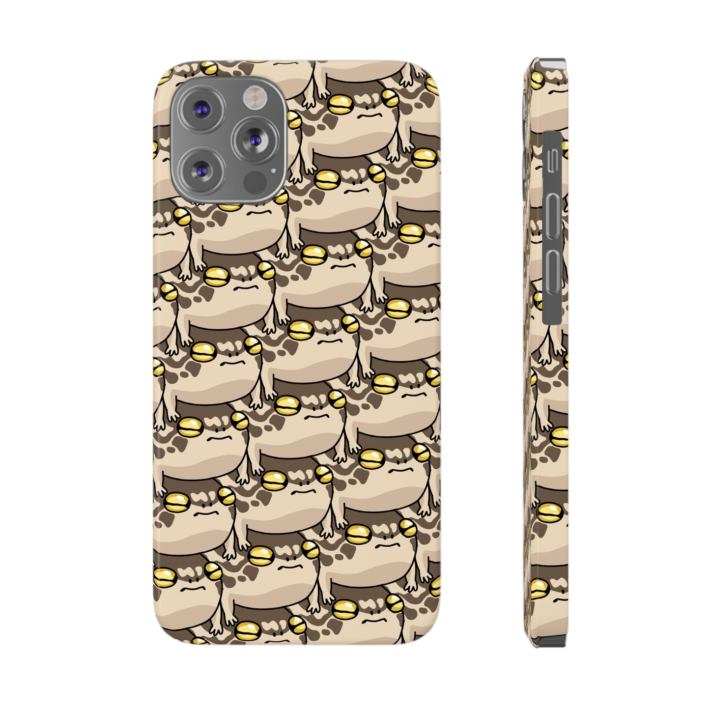 Stacked Desert Rain Frogs Pattern Phone Case