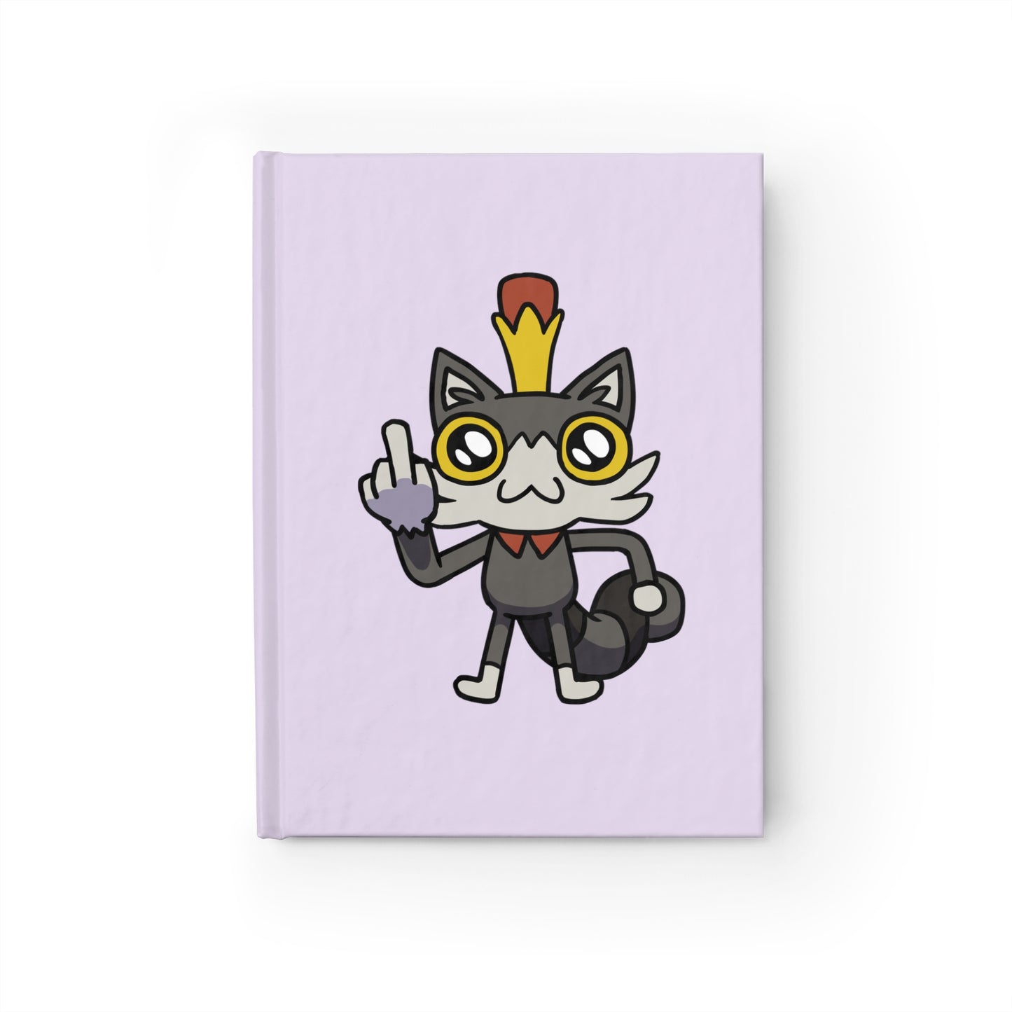 Lemon Cat Journal - Ruled Pages - Purple