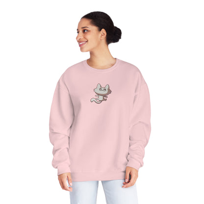 Tiny Cat Unisex Crewneck Sweatshirt