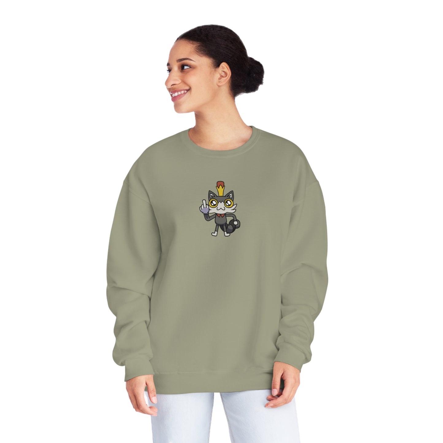 Lemon Cat Unisex Crewneck Sweatshirt