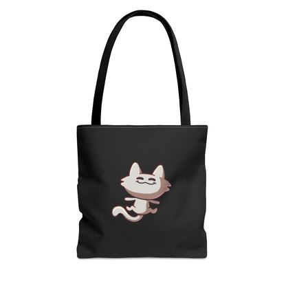 Tiny Cat Tote Bag - Black