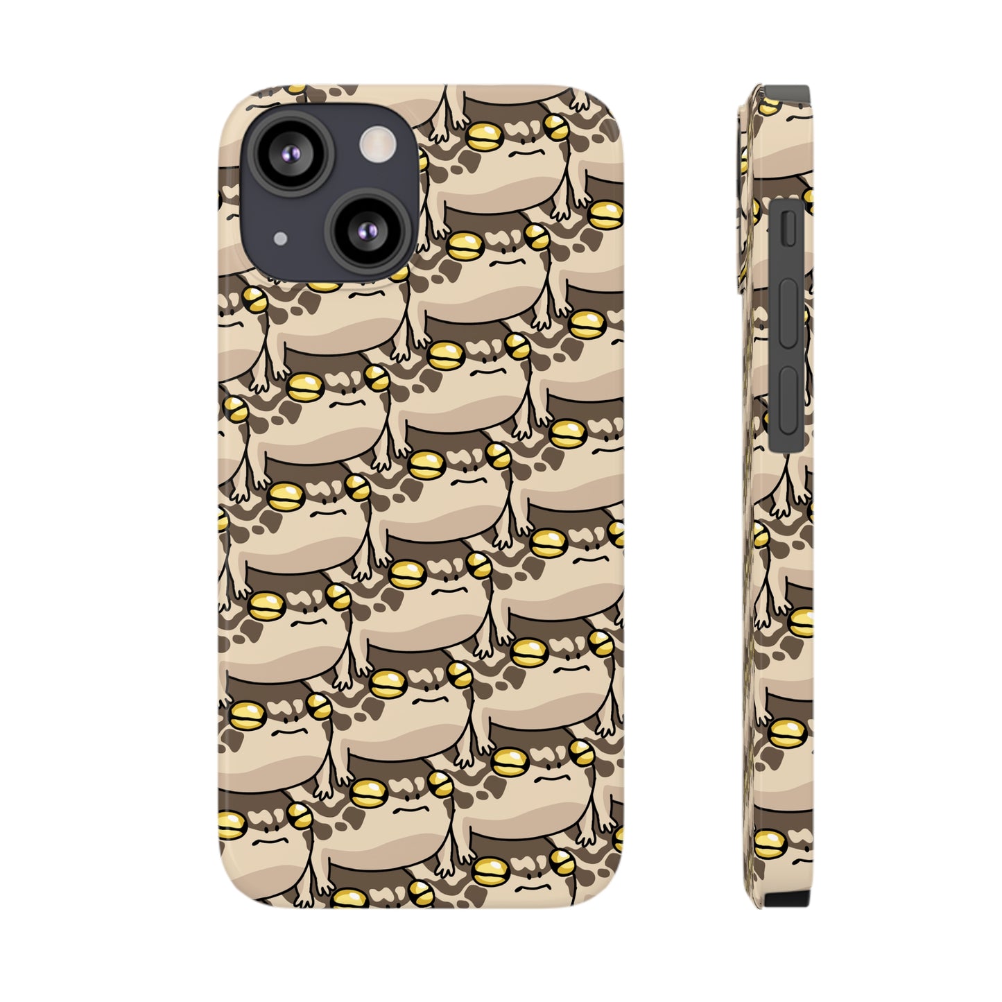 Stacked Desert Rain Frogs Pattern Phone Case