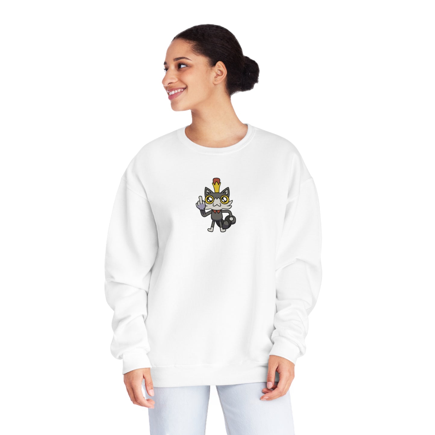 Lemon Cat Unisex Crewneck Sweatshirt