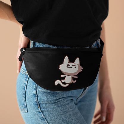 Tiny Cat Fanny Pack - Black