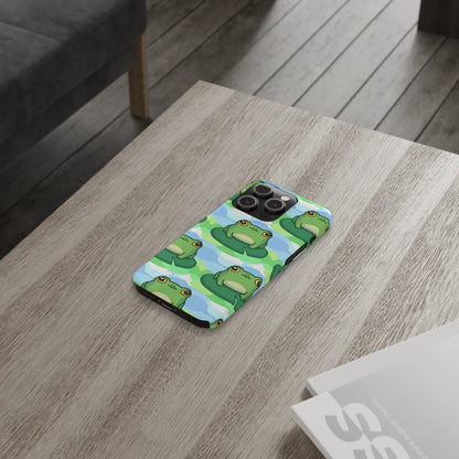 Lily Pad Frog Pattern Phone Case