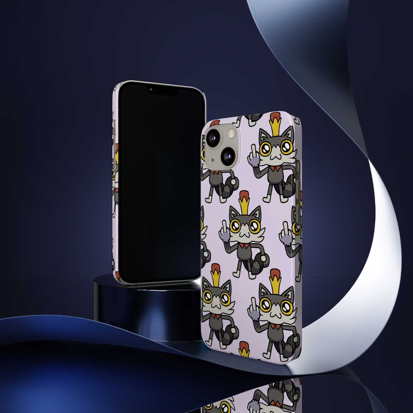 Lemon Cat Pattern Phone Case