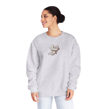 Tiny Cat Unisex Crewneck Sweatshirt