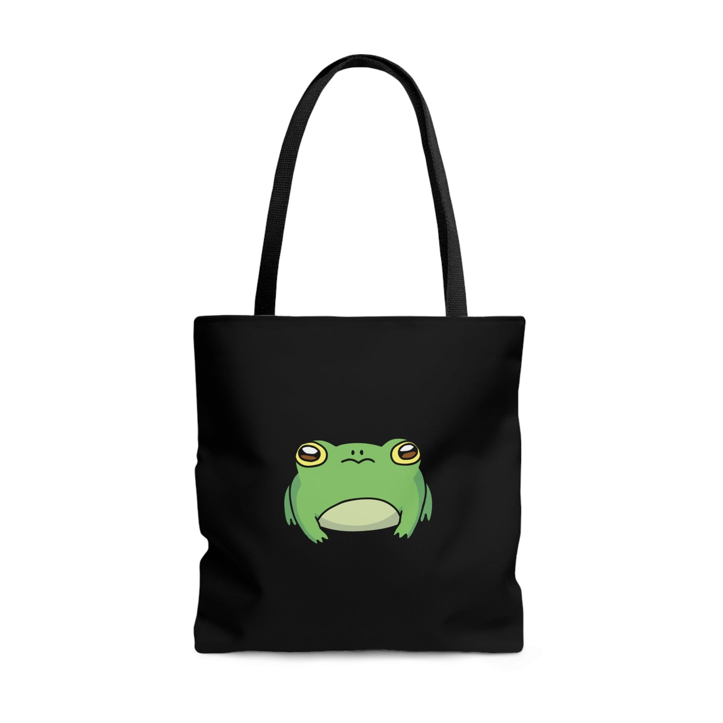 Lily Pad Frog Tote Bag - Black