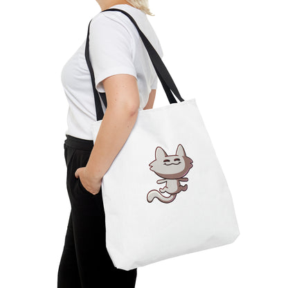 Tiny Cat Tote Bag - White