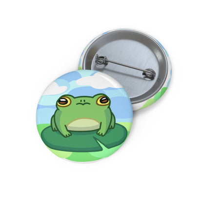 Lily Pad Frog Pin Buttons