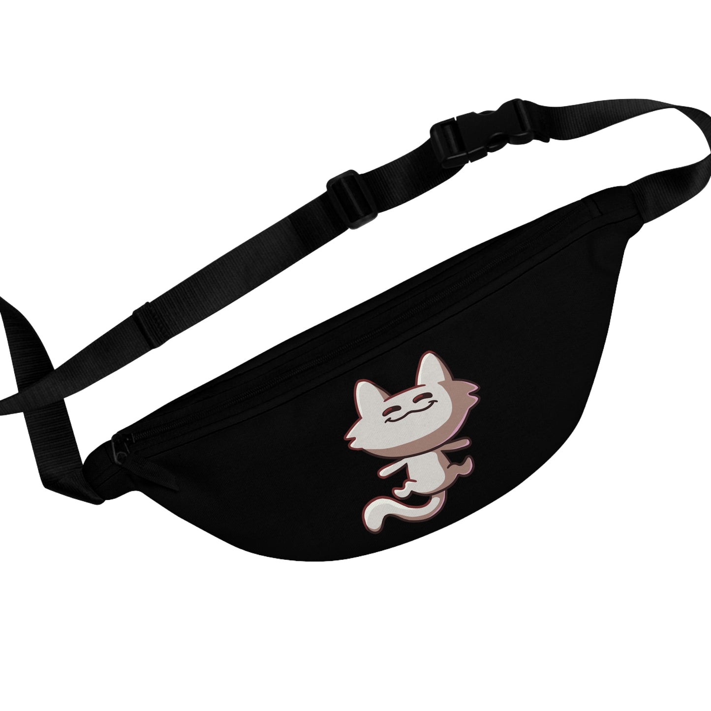 Tiny Cat Fanny Pack - Black