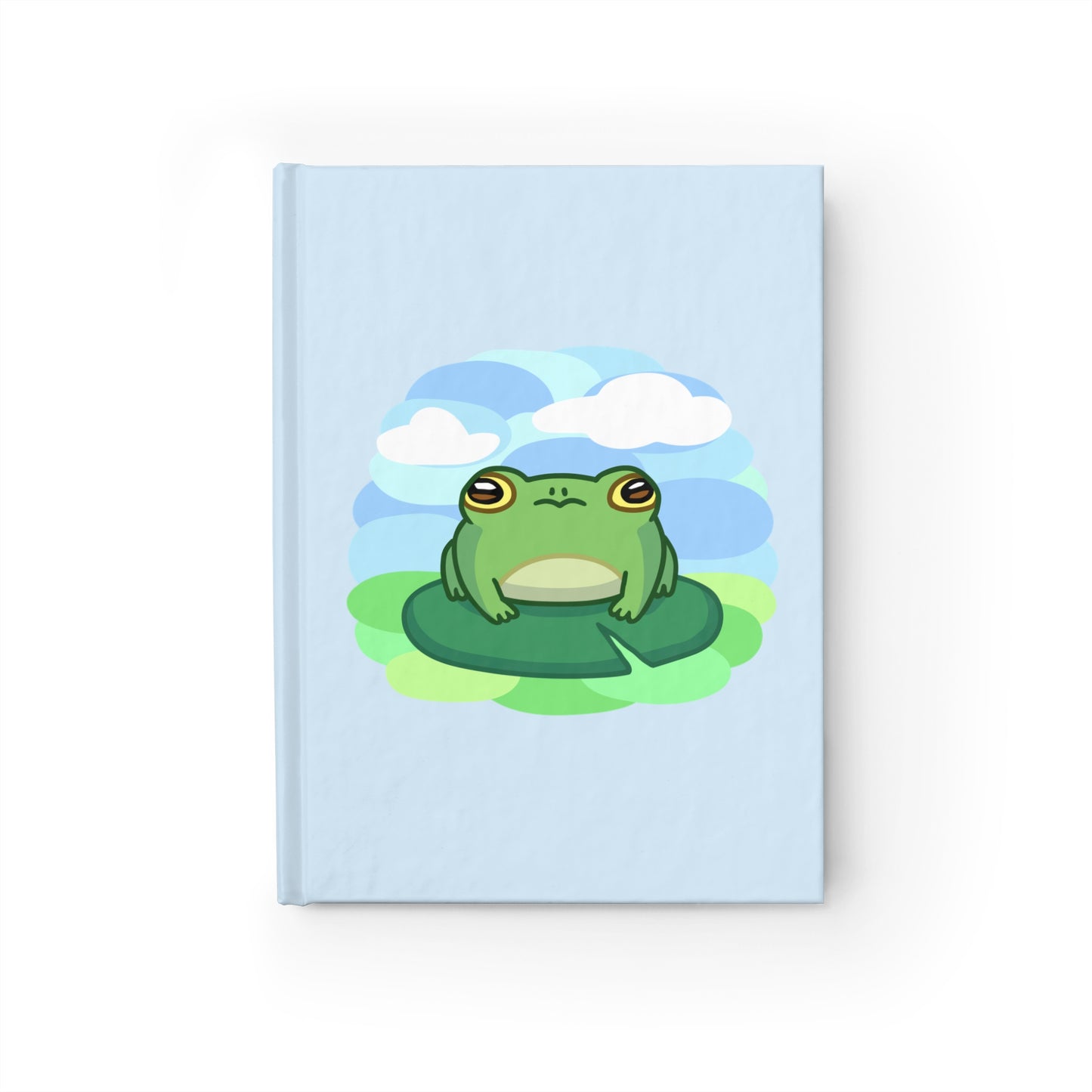 Lily Pad Frog Sketch Journal - Blank Pages - Blue