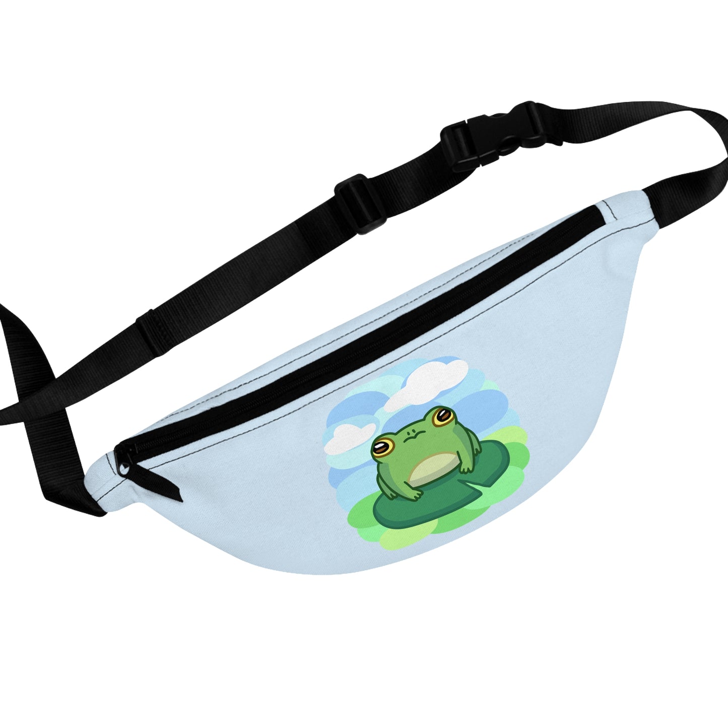 Lily Pad Frog Fanny Pack - Blue