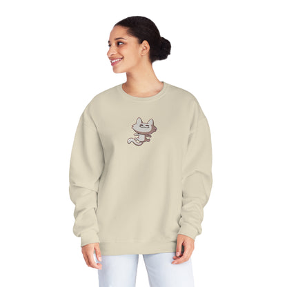 Tiny Cat Unisex Crewneck Sweatshirt