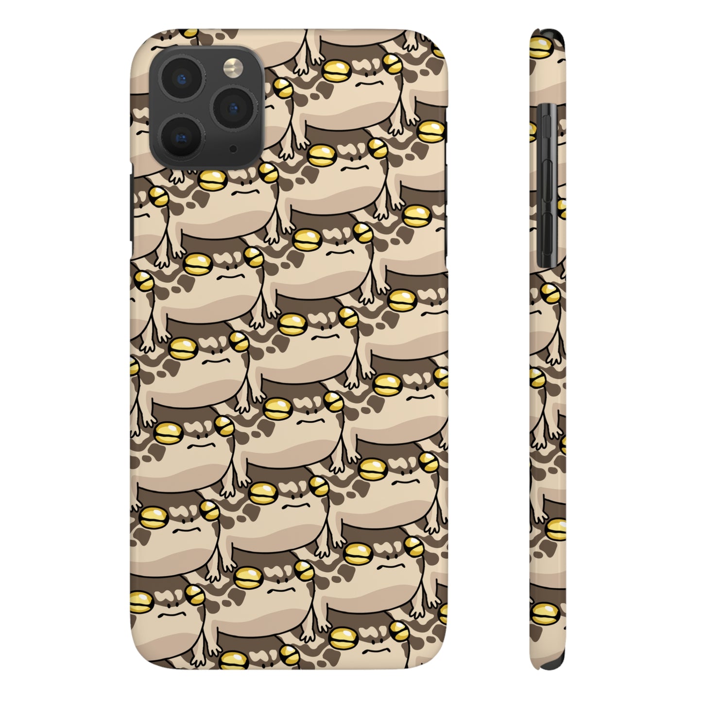 Stacked Desert Rain Frogs Pattern Phone Case