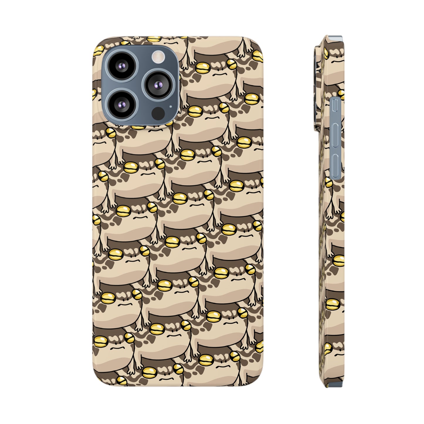 Stacked Desert Rain Frogs Pattern Phone Case