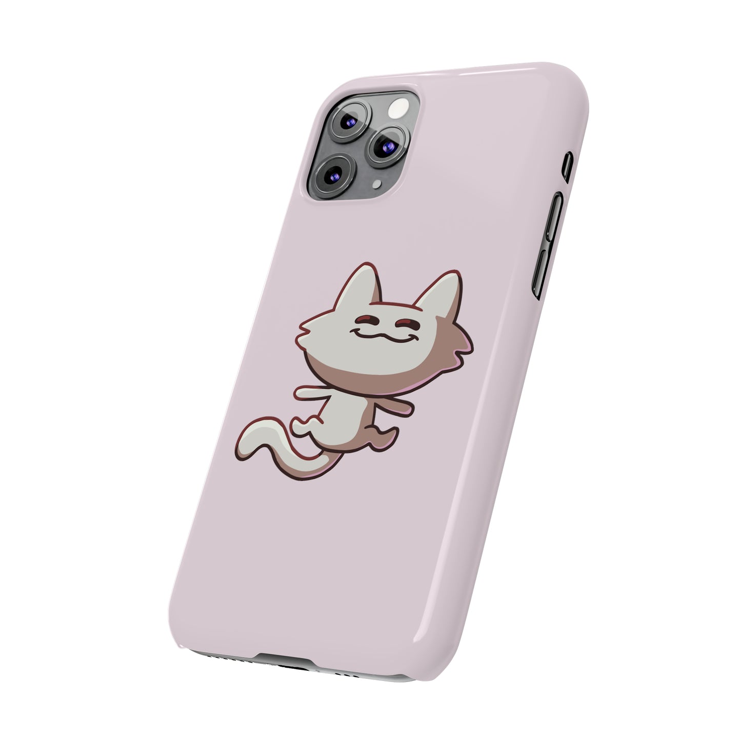 Tiny Cat Phone Case - Pink