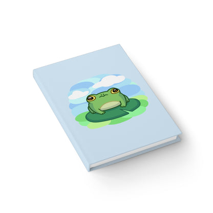 Lily Pad Frog Sketch Journal - Blank Pages - Blue