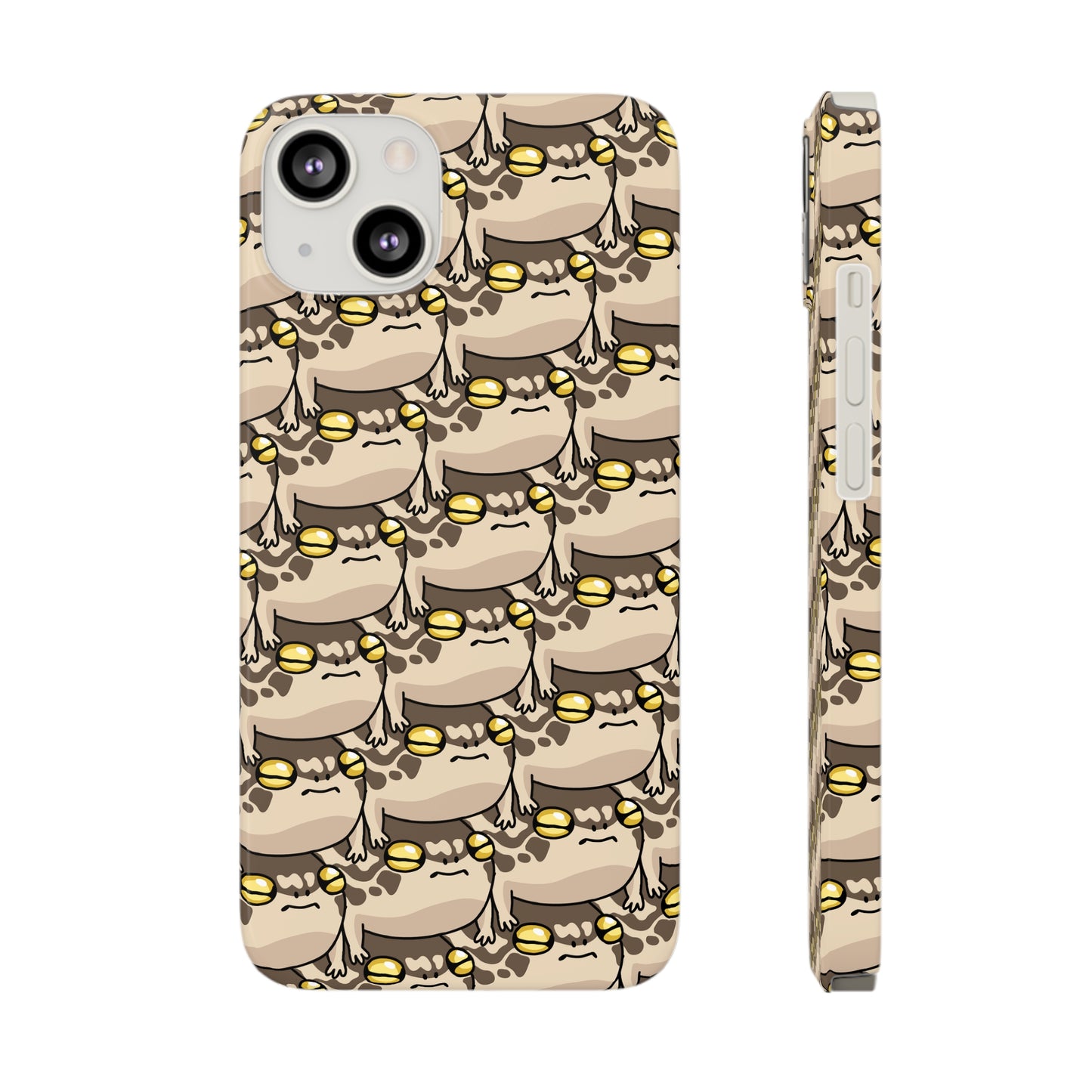 Stacked Desert Rain Frogs Pattern Phone Case