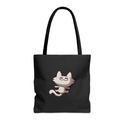 Tiny Cat Tote Bag - Black