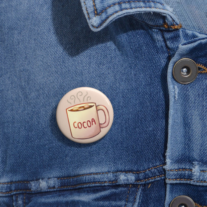 Cocoa Mug Pin Buttons