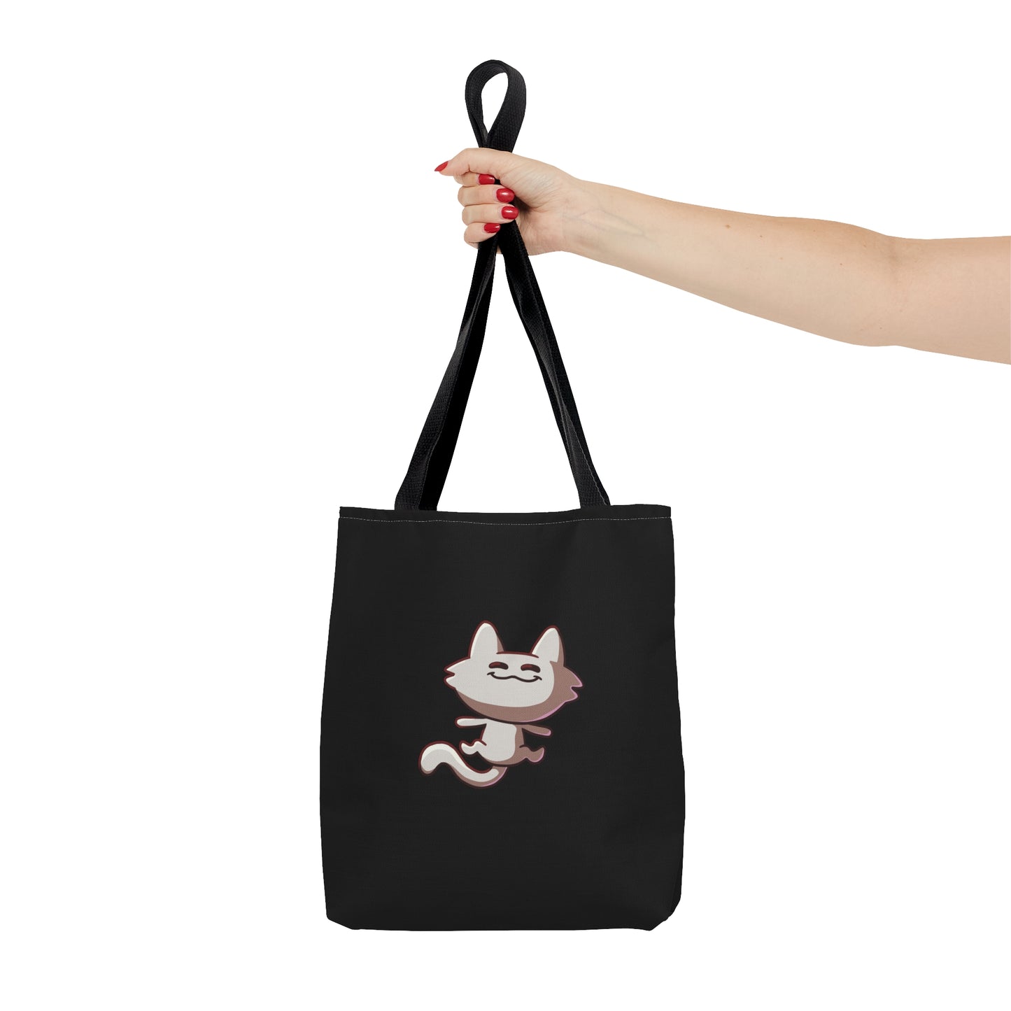 Tiny Cat Tote Bag - Black