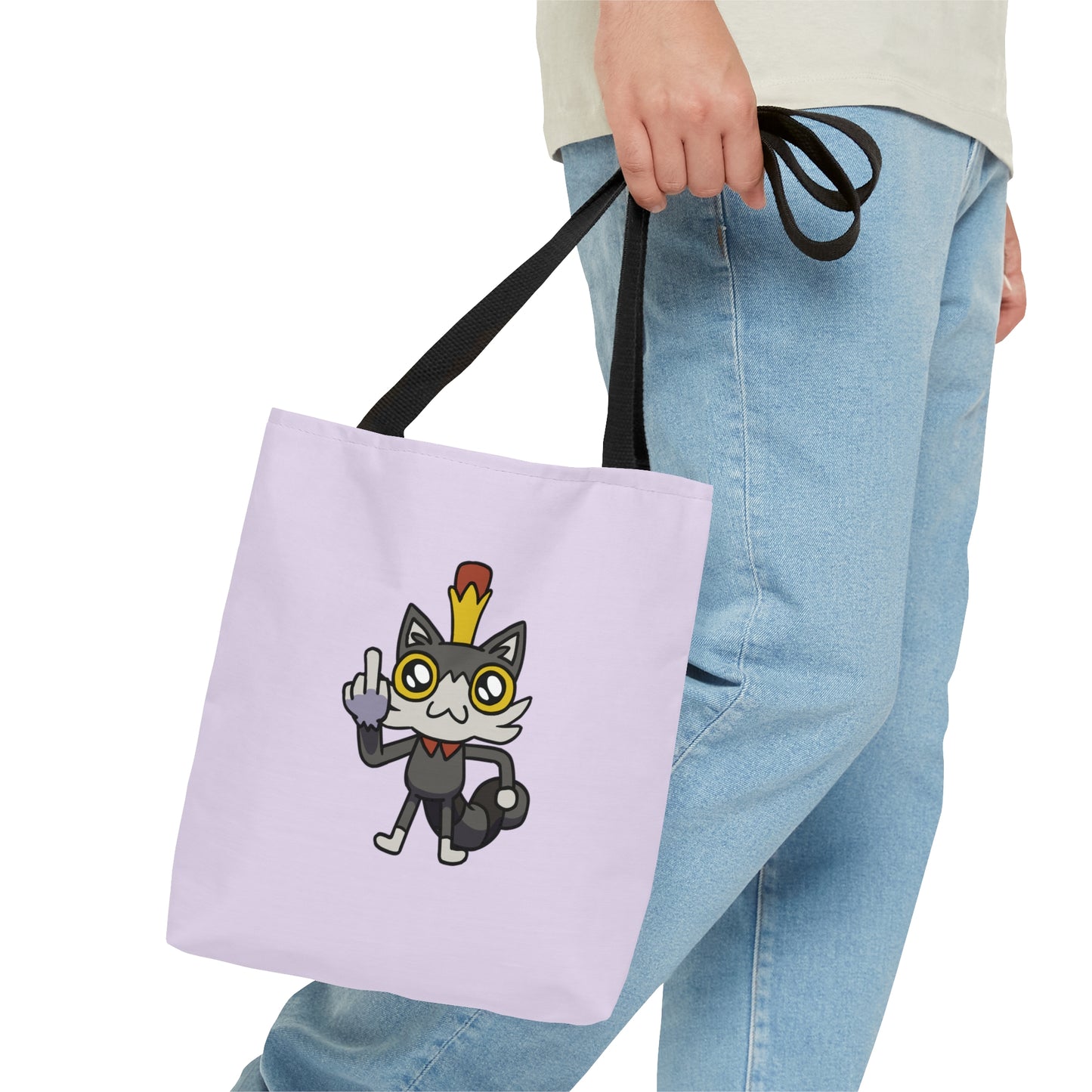 Lemon Cat Tote Bag - Purple