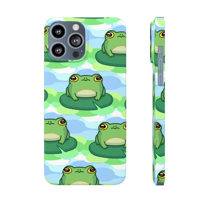 Lily Pad Frog Pattern Phone Case