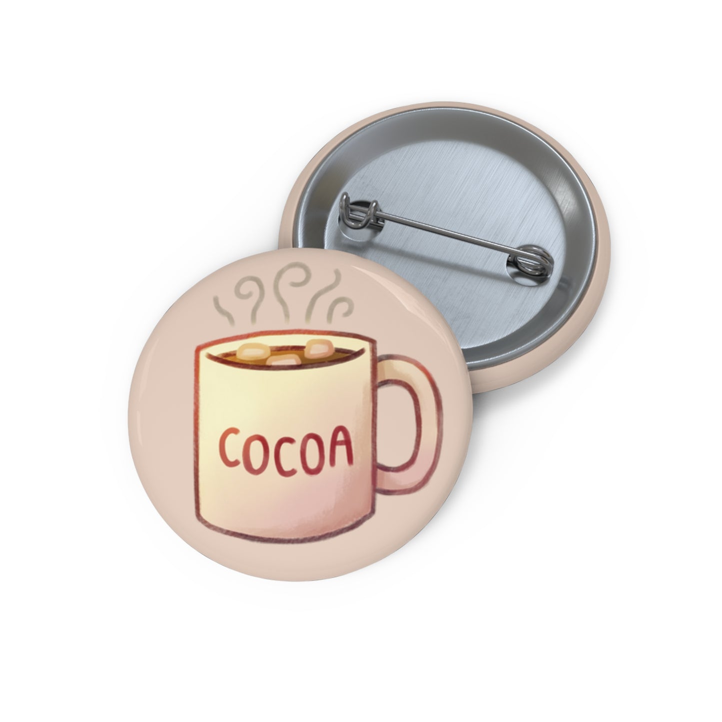 Cocoa Mug Pin Buttons