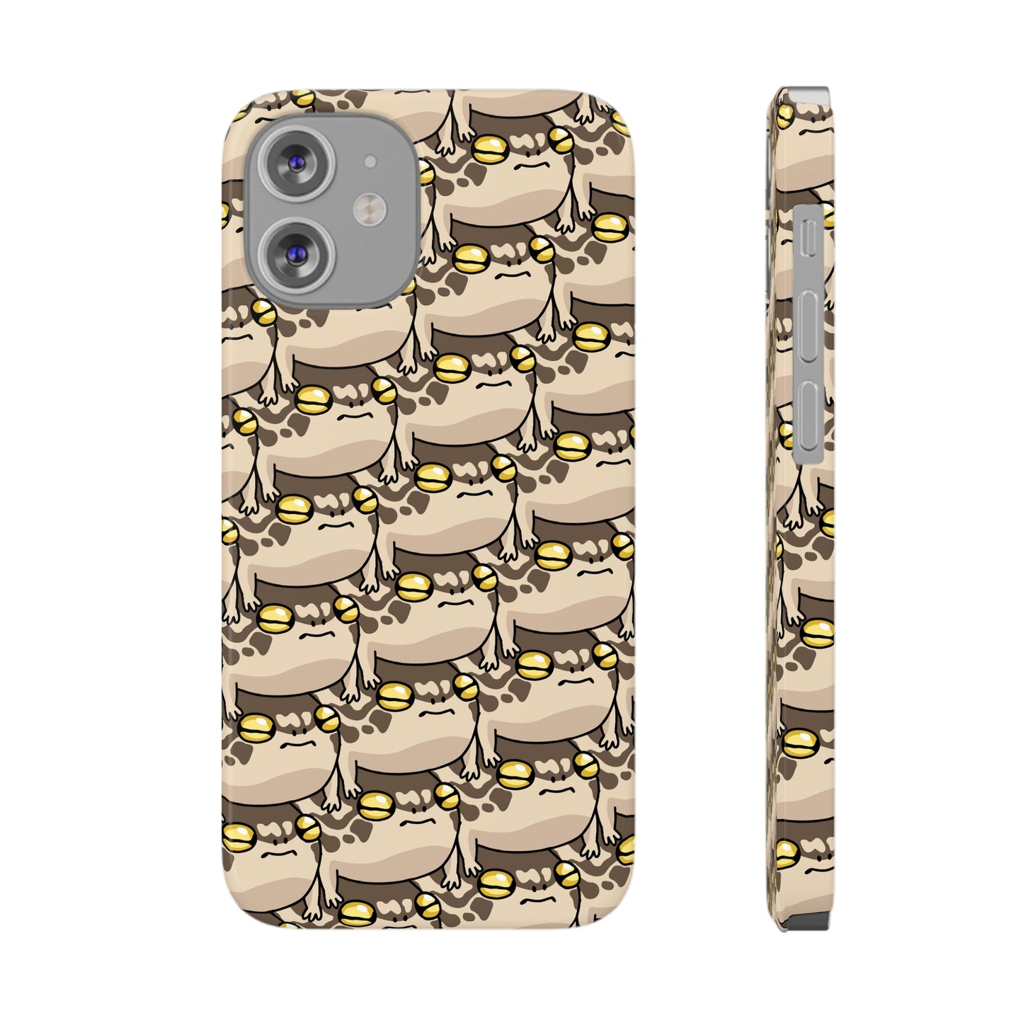 Stacked Desert Rain Frogs Pattern Phone Case