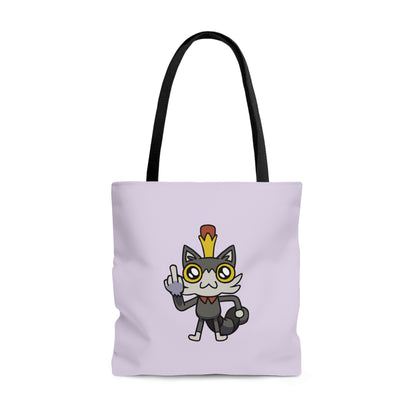 Lemon Cat Tote Bag - Purple