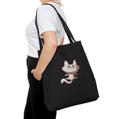 Tiny Cat Tote Bag - Black