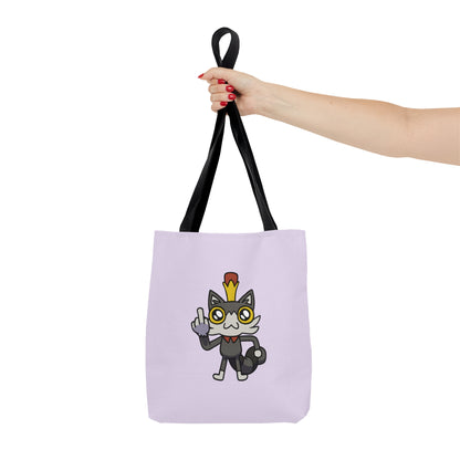 Lemon Cat Tote Bag - Purple