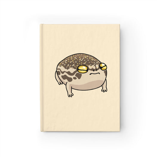 Desert Rain Frog Journal - Ruled Pages - Yellow