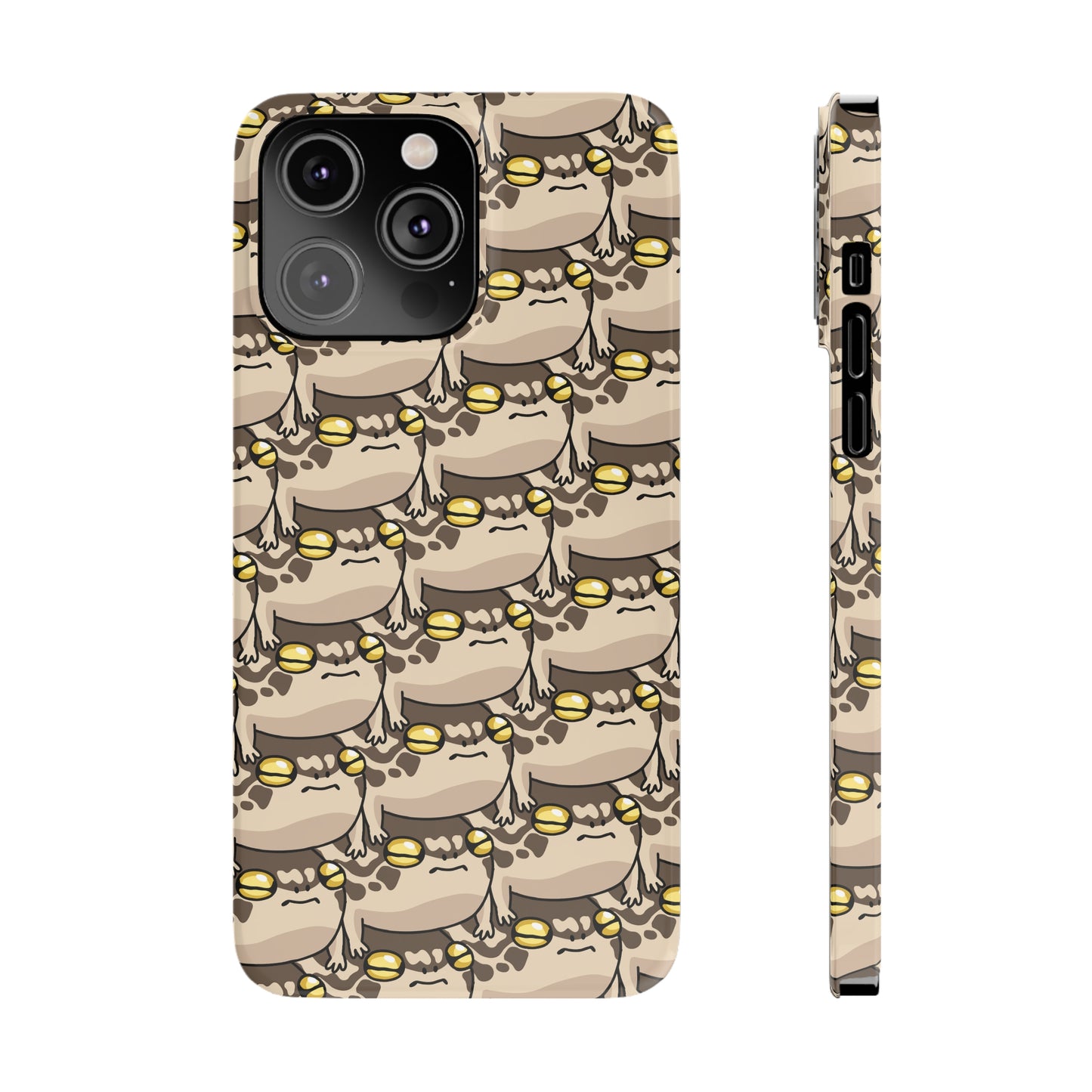 Stacked Desert Rain Frogs Pattern Phone Case