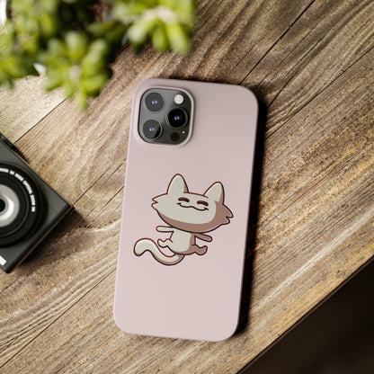 Tiny Cat Phone Case - Pink