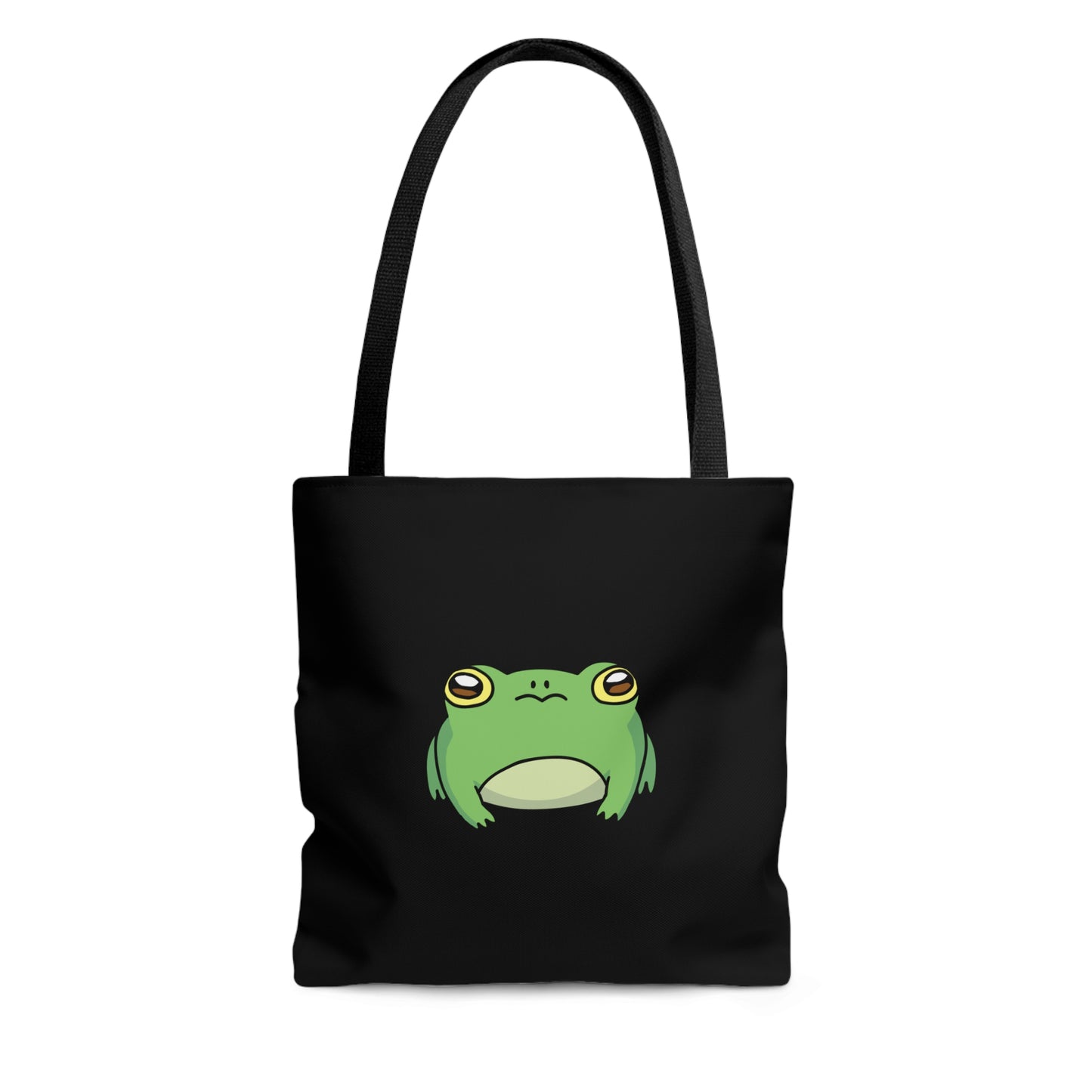 Lily Pad Frog Tote Bag - Black