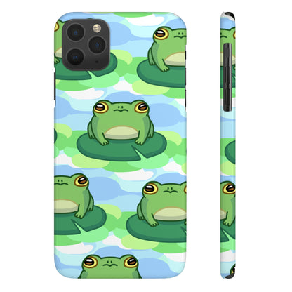 Lily Pad Frog Pattern Phone Case