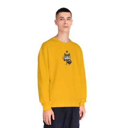 Lemon Cat Unisex Crewneck Sweatshirt