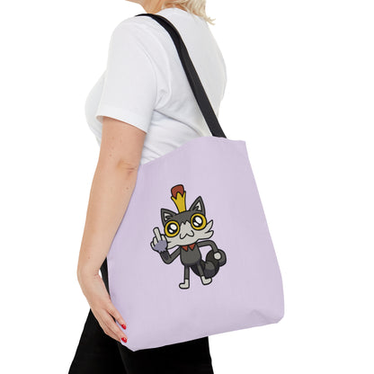 Lemon Cat Tote Bag - Purple