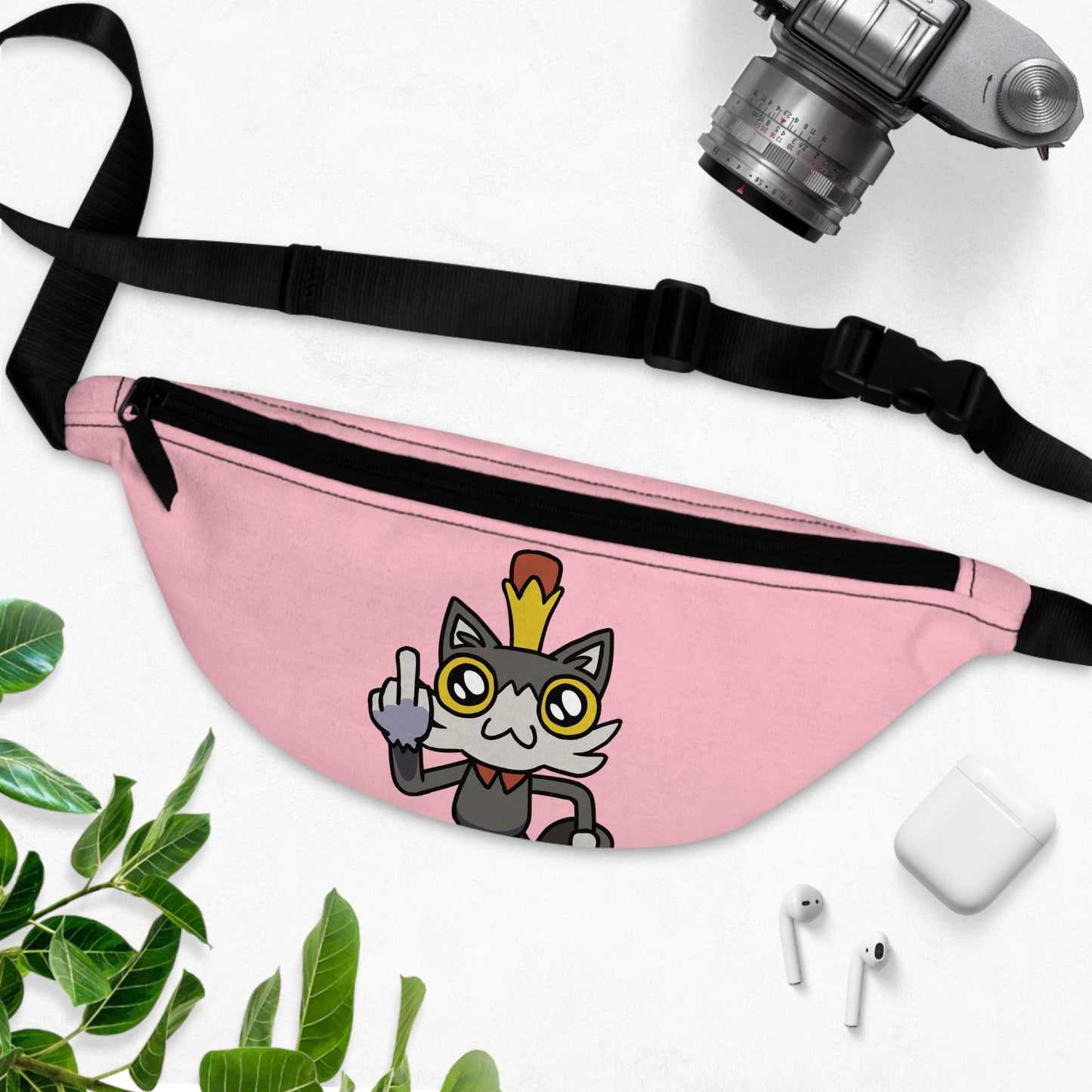 Lemon Cat Fanny Pack - Pink