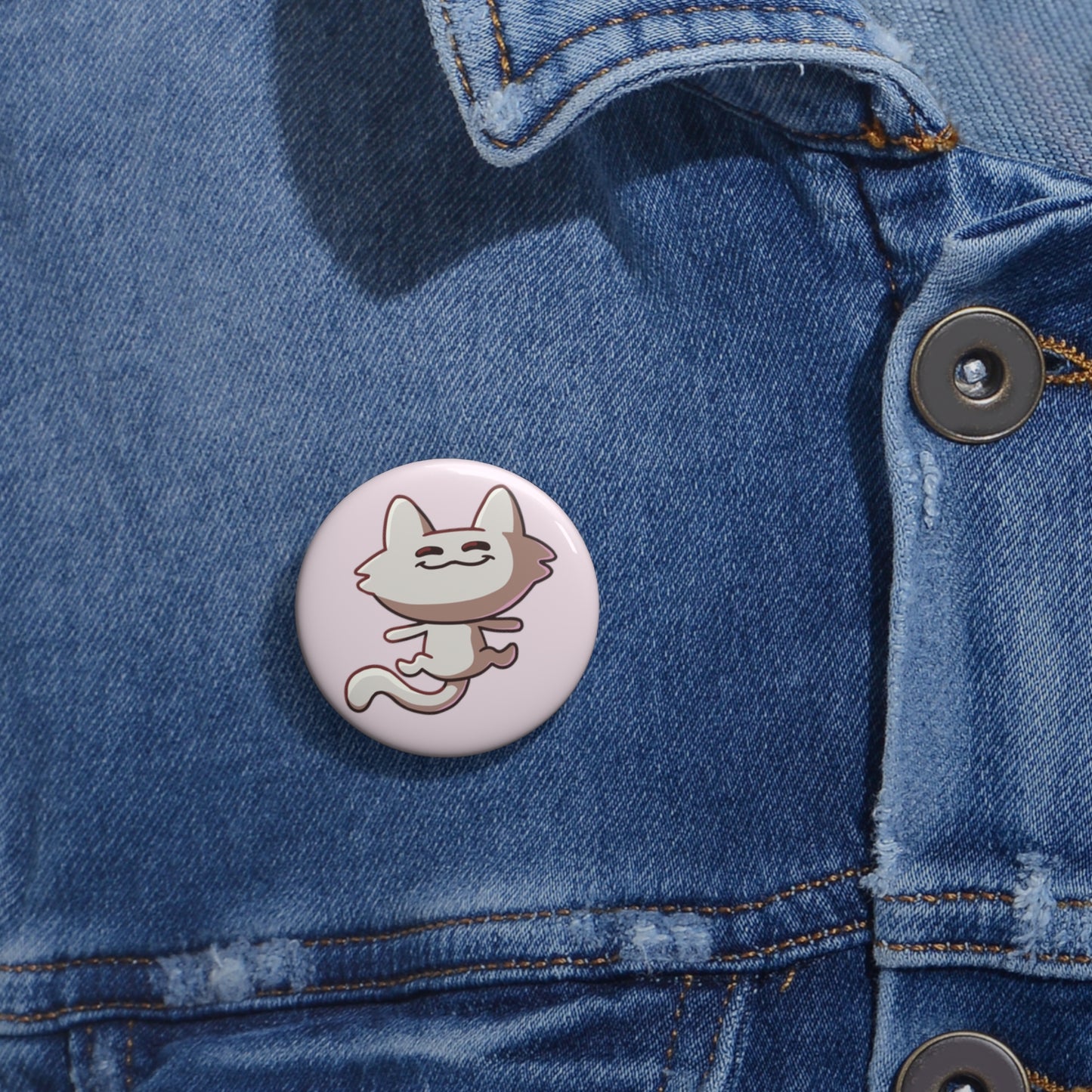 Tiny Cat Pin Buttons