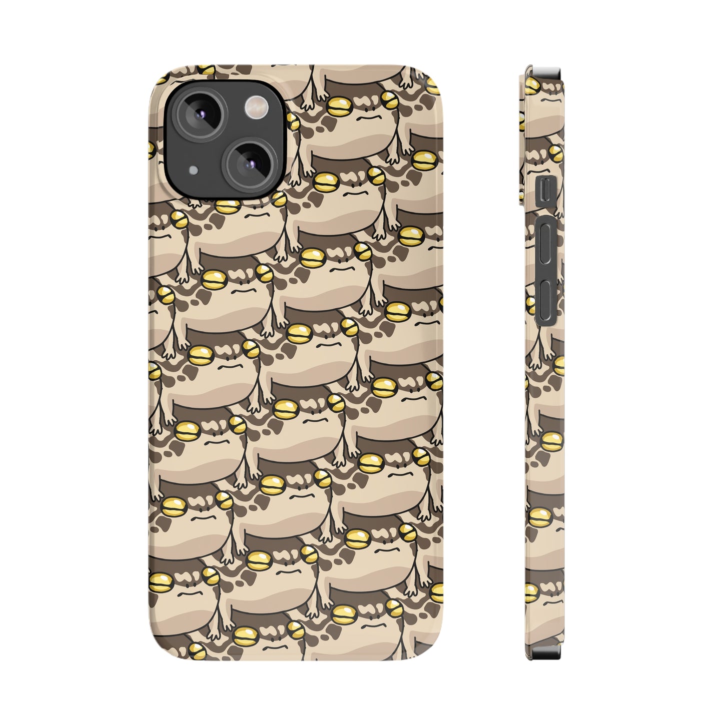 Stacked Desert Rain Frogs Pattern Phone Case