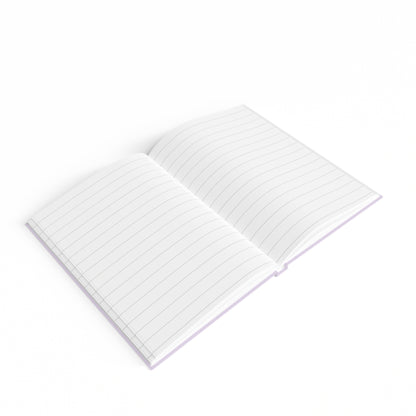 Lemon Cat Journal - Ruled Pages - Purple