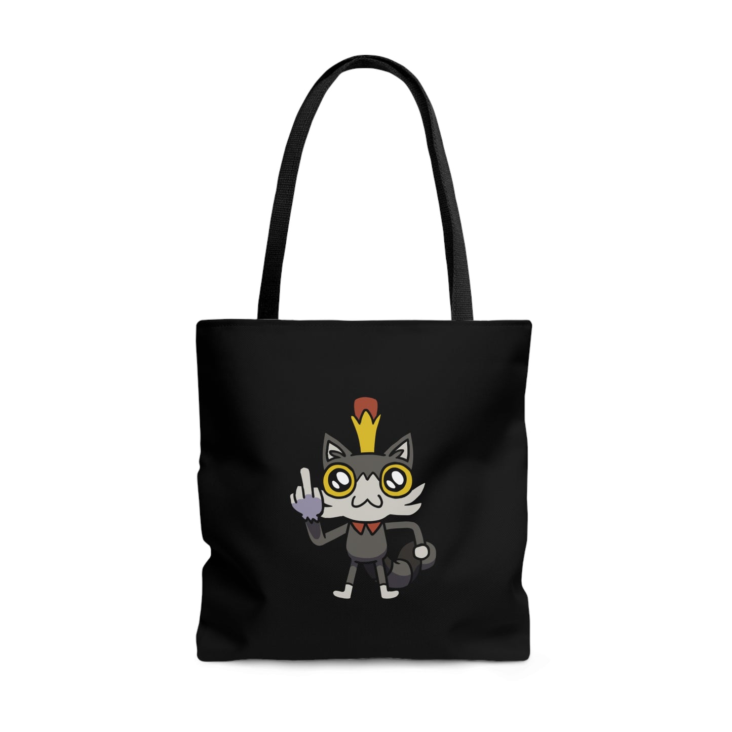 Lemon Cat Tote Bag - Black