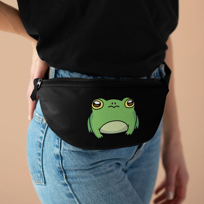 Lily Pad Frog Fanny Pack - Black